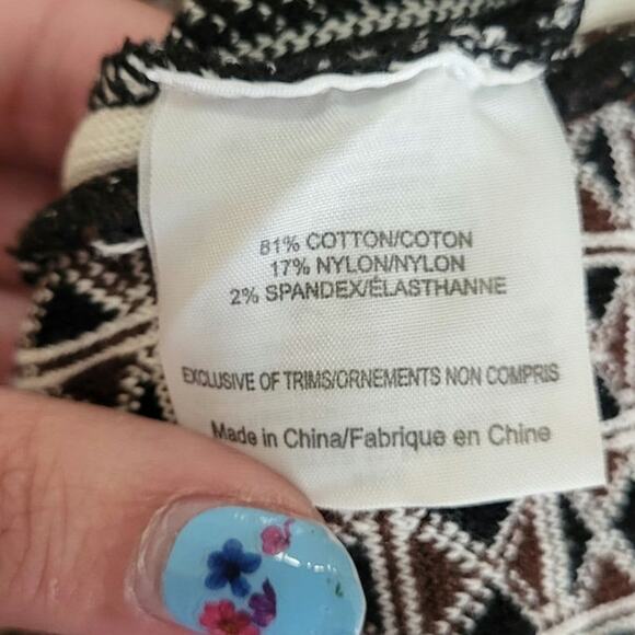 Tory Burch Cotton Sweater Casual Work Upscale Fall Winter Neutral Dress EUC S - Picture 6 of 6